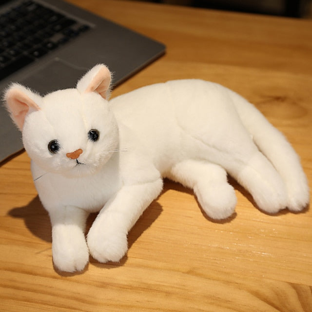Realistic Cat Plush Toys Children Home Decoration